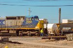 CSX C40-8W Locomotive in the yard